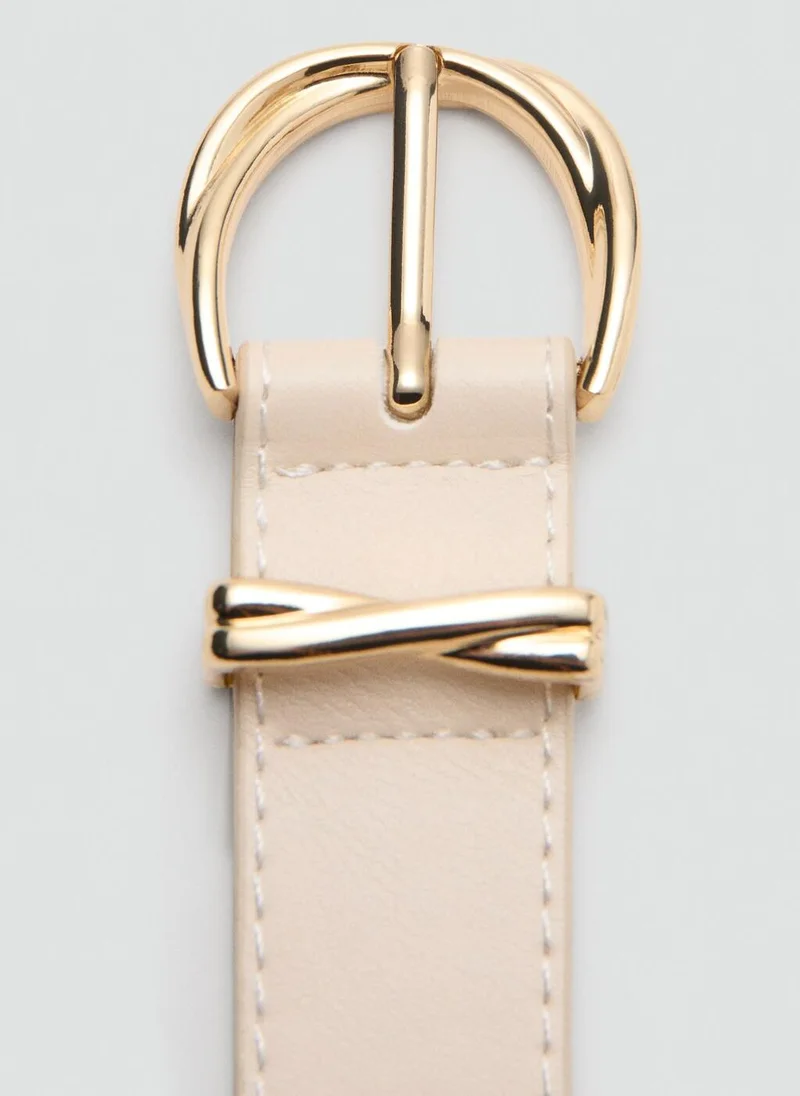 MANGO  Oval buckle belt for Women | Best Price UAE